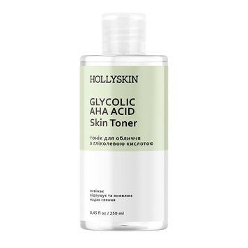 Тонік для обличчя HOLLYSKIN Glycolic AHA Acid Skin Toner 192 фото