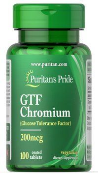 Хром Puritan's Pride GTF Chromium 200 мкг, 100 таблеток 0708 фото