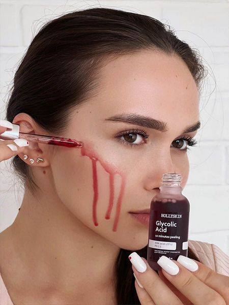 Кислотна сироватка-пілінг для обличчя HOLLYSKIN Glycolic Acid 177 фото
