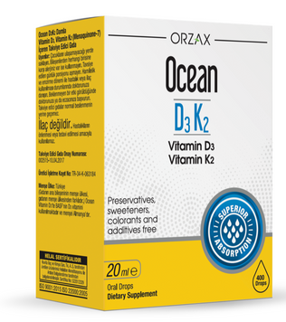 Дієтична добавка з вітаміном D та вітаміном K2 (Менакінон-7) Orzax Ocean D3K2, 20 мл orz2 фото