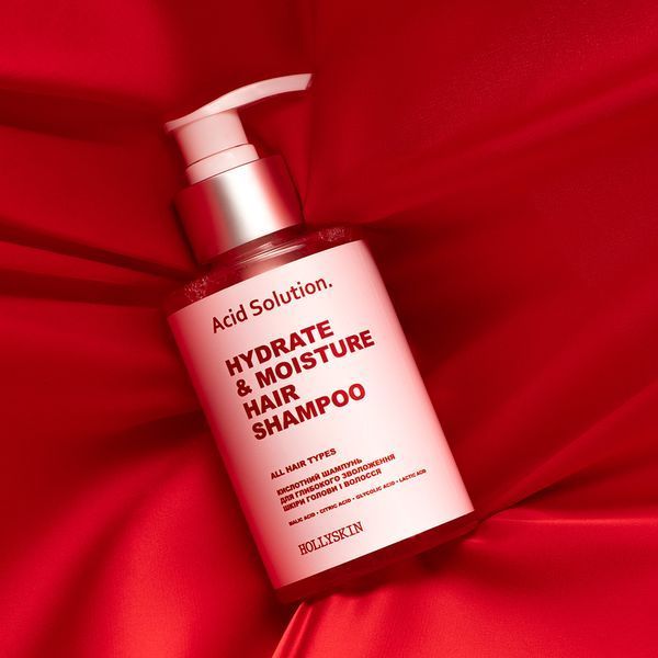Кислотний шампунь для глибокого зволоження шкіри голови і волосся HOLLYSKIN Acid Solution. 480 фото